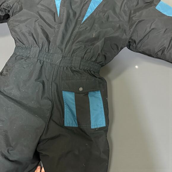 Vtg 90s Metro Express Snowsuit Womens Size Large Black Snowboard Skiing Outdoor - Picture 5 of 10